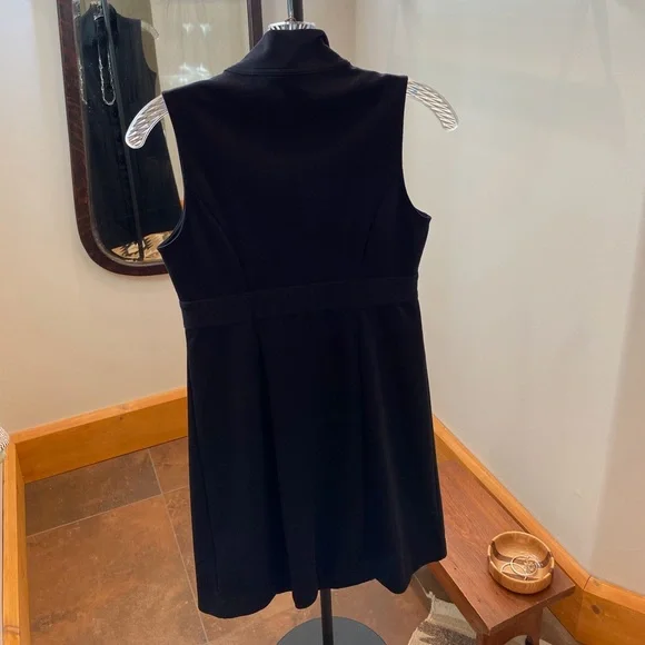 White House Black Market Sleeveless Dress Black 2 - Picture 4 of 12